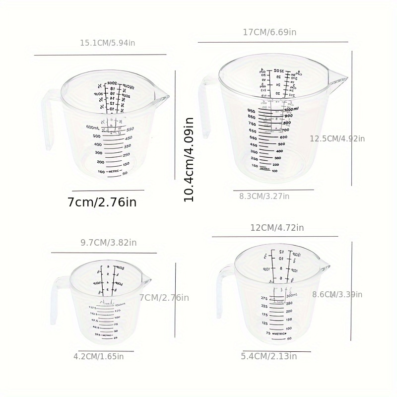 Measuring Cup, Plastic Liquid Measuring Cups, Kitchen Liquid Measuring Cups,  Multifunction Rice Measuring Cup For Baking Cooking, Essential Kitchen  Tools, Kitchen Stuff, Cheap Stuff - Temu