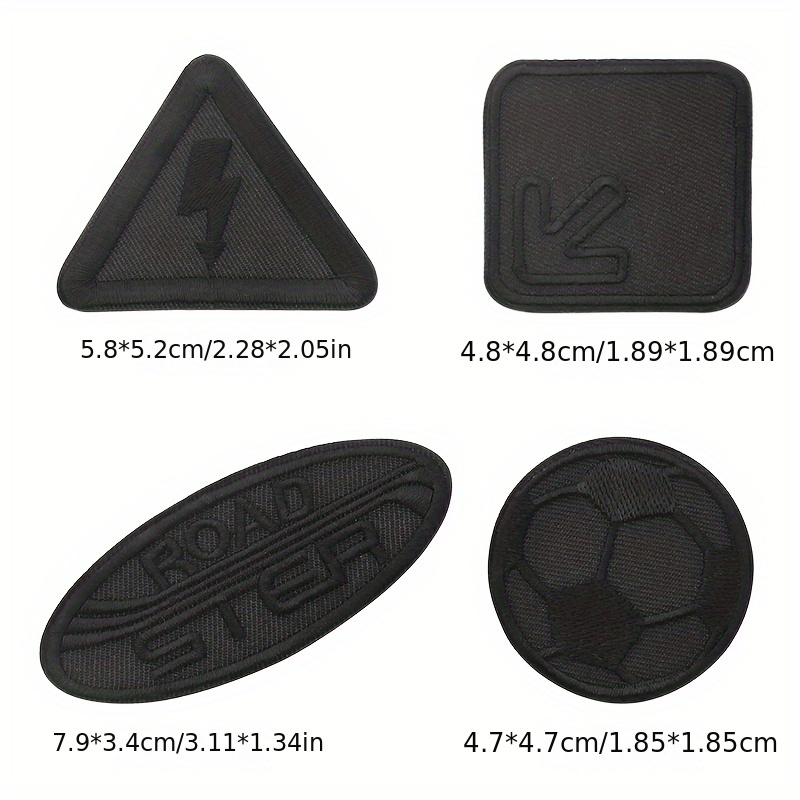 Stickers Clothes Black, Jacket Patch Repair, Triangle Patch
