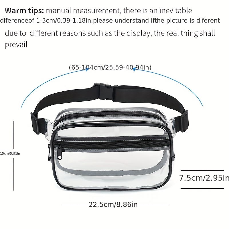 Transparent discount waist bag