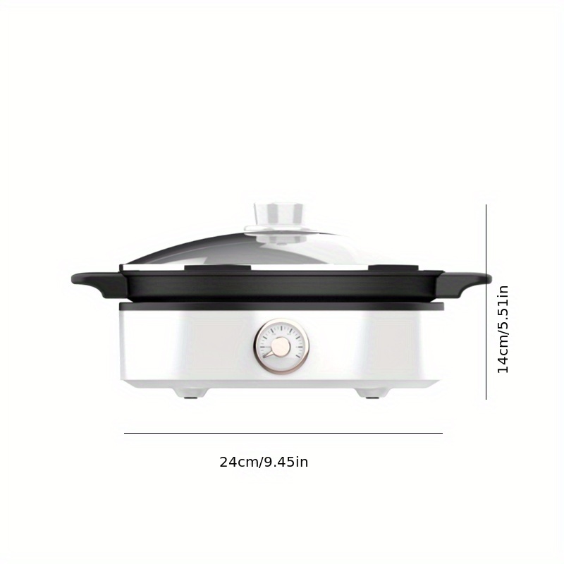 white small non stick temperature control