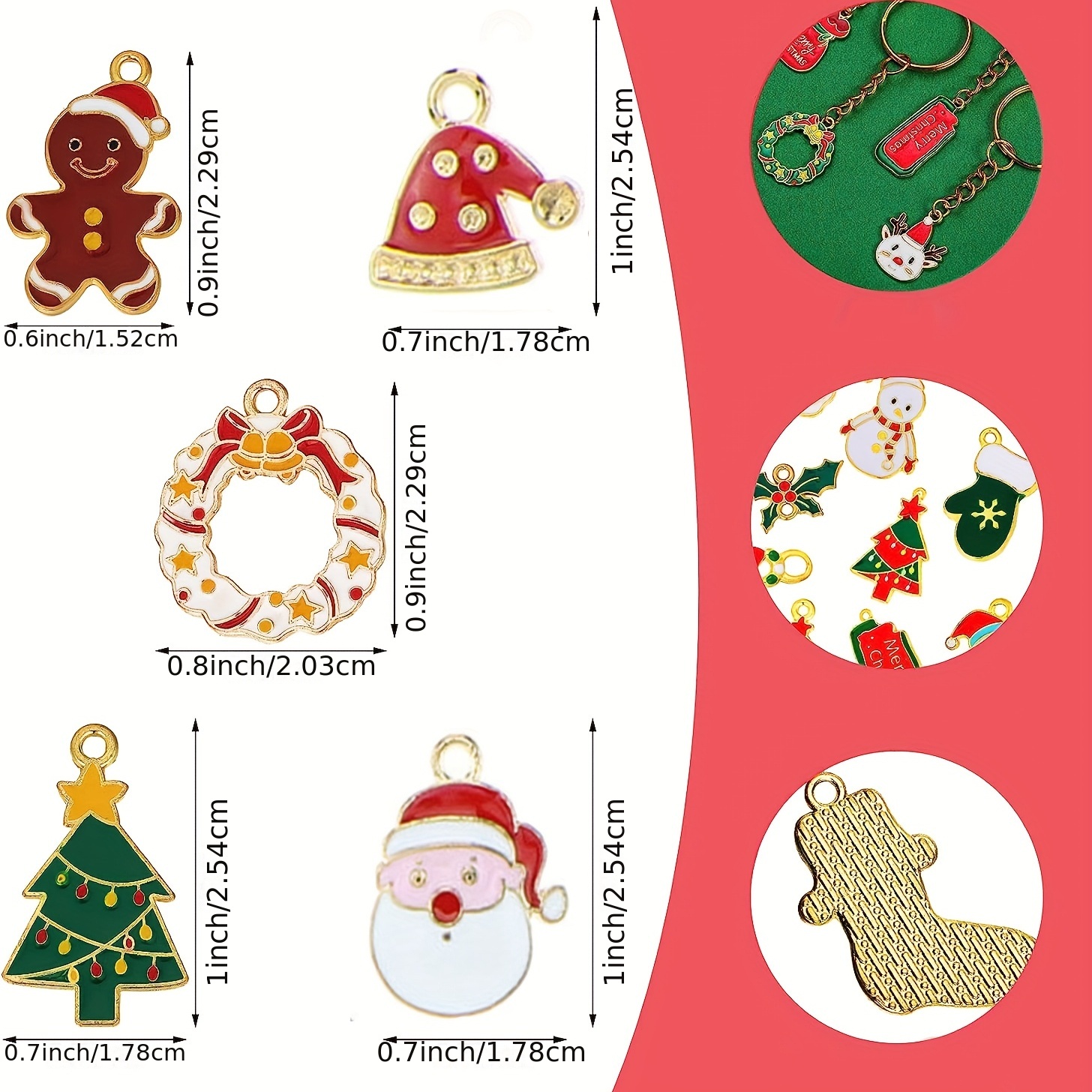 How to make Christmas Charms & Earrings - Crafty Loops 