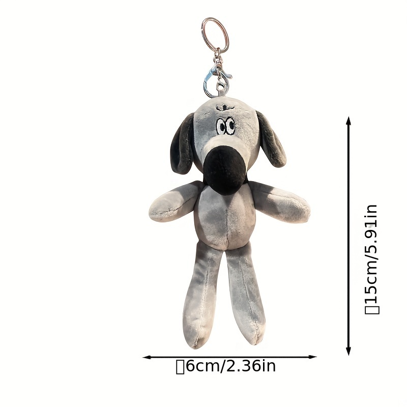 Temu Plush Proboscis Dog Doll Ornament, Backpack Plush Toy Grab Machine-Doll, Pendant, Small Keychain, Cute Little Animal Plush, Christmas Gifts