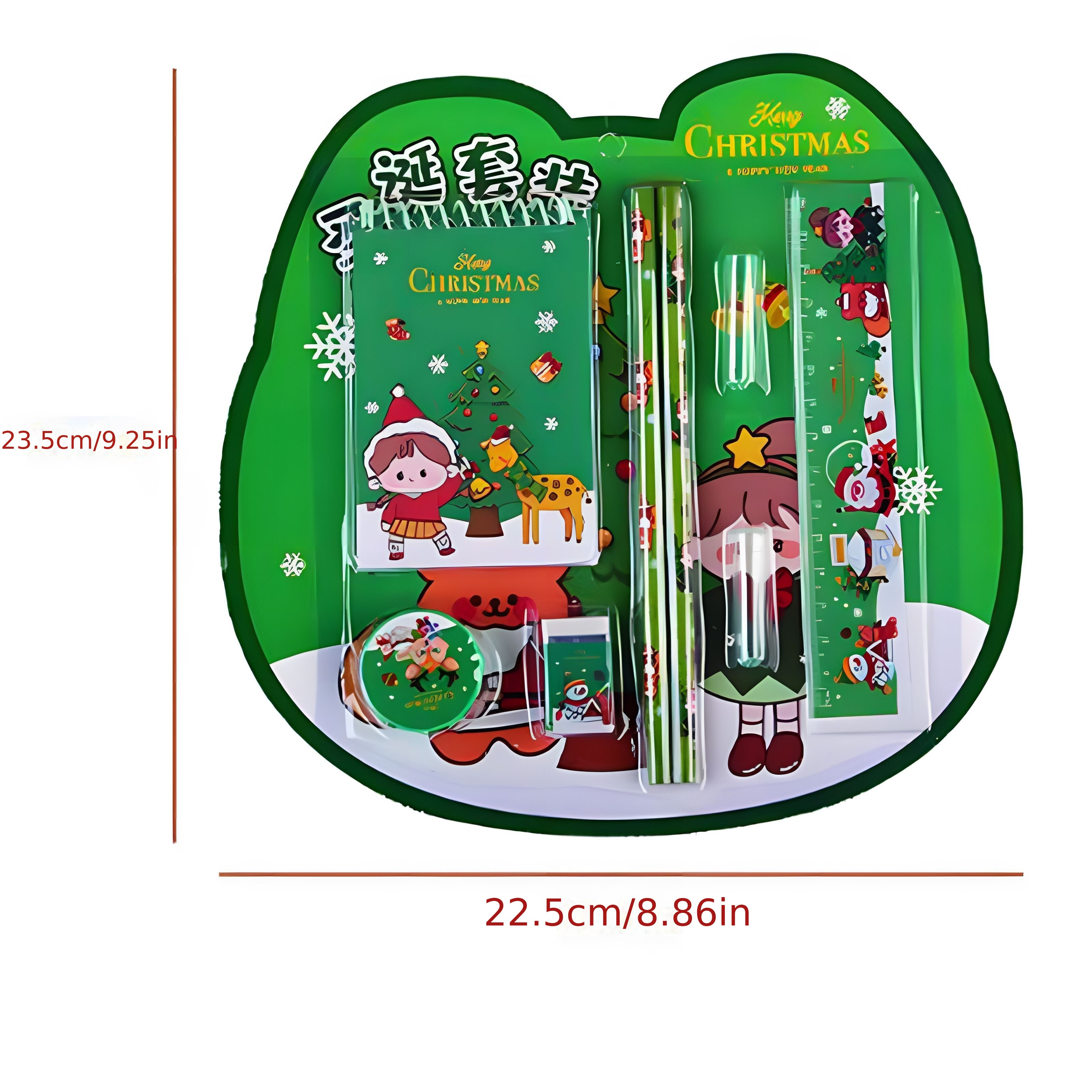 1pc Christmas Cartoon Eraser Set, Can Be Used As Gift, Souvenir