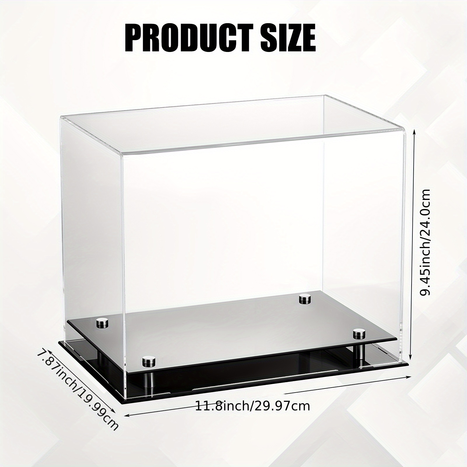 UV Protected Boxing Glove Display Case Horizontal Baseball Glove Case Wall  Mount Display Case Holder Showcase with Stands for Boxing Glove Baseball Mi