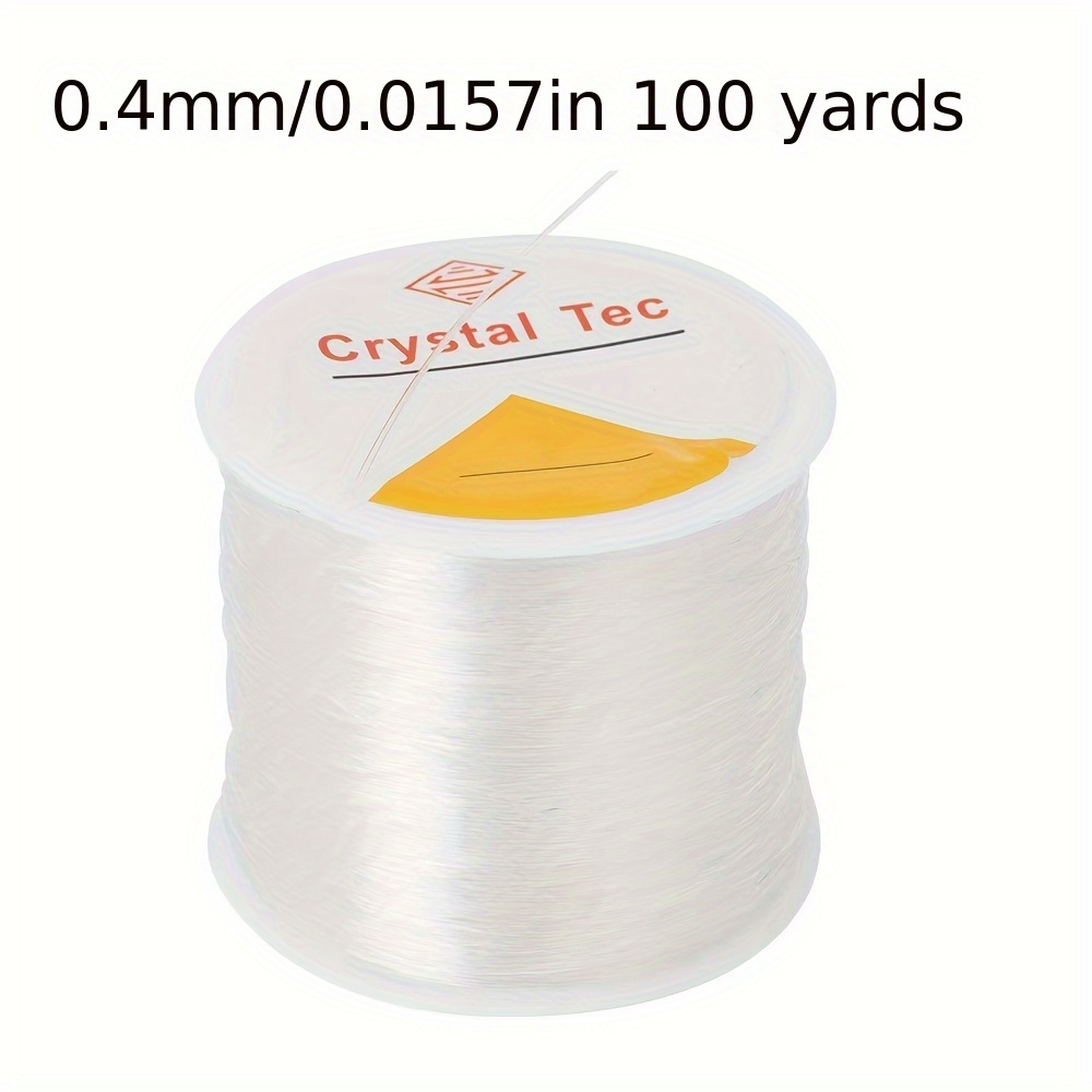 1 Roll 0.4-1.5mm Transparent Round Elastic Cord Stretchable Beading String For Bracelet Necklace Findings Supplier