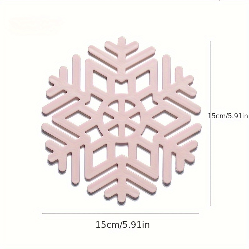 Geometric Snowflake Silicone Table Mats Heat Insulation Mats