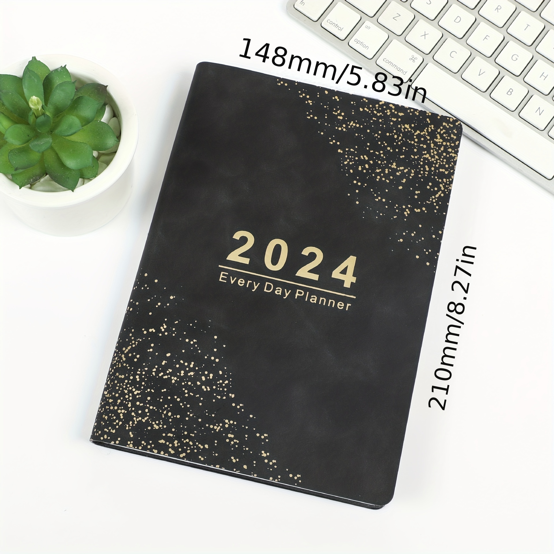 1 Pièce Planificateur 2024 Quotidien Hebdomadaire Et Mensuel Pour
