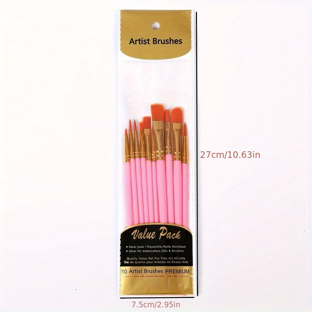 Set Di 10 Penne Per Pittura, Asta Di Plastica, Pittura Per Capelli