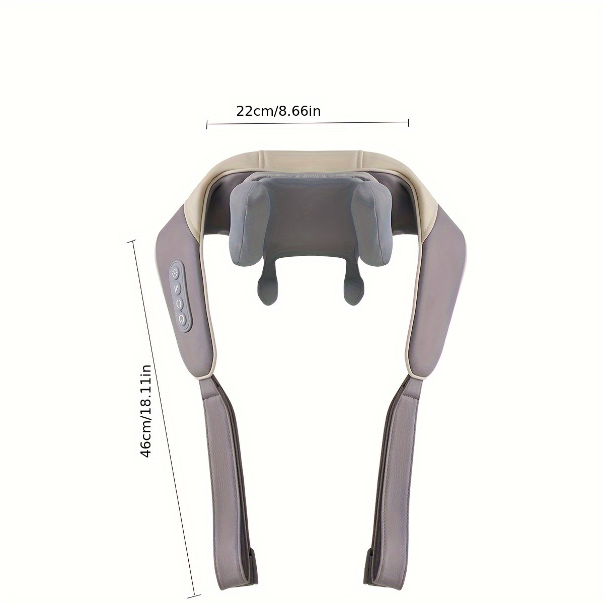 1pc Trapezius Muscle Massager, Kneading Shawl Home Cervical Spine Massager,  Shoulder And Neck Multifunctional Hot Compression Massage, For Home Office