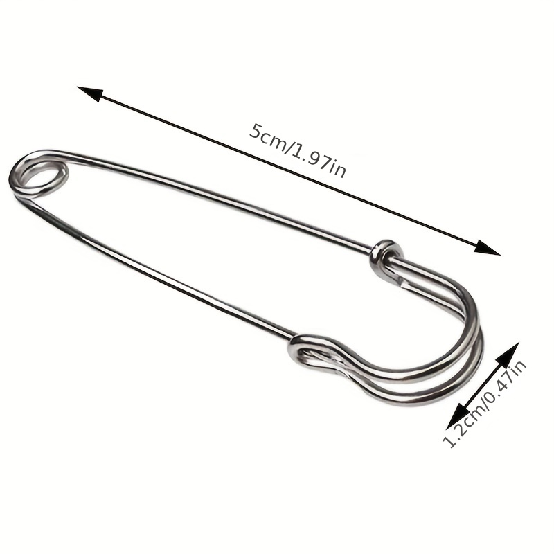 10PCS 75MM Extra Large Safety Pins Steel Blanket Pins Bulk Heavy Duty Safety  Pins Decorative for DIY Crafts Skirts Brooch Making