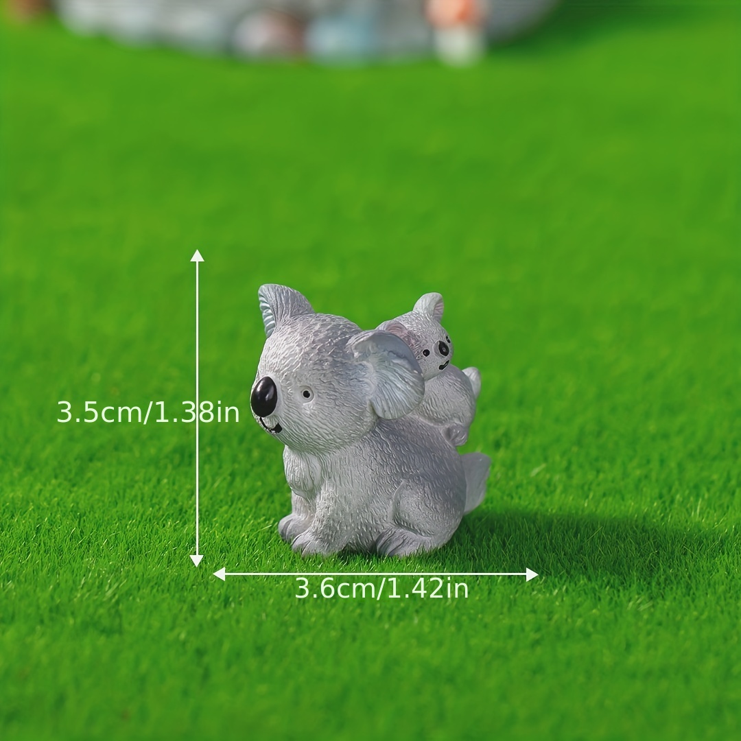 Cute Figurines Miniature Koala Resin Ornament Micro Landscape