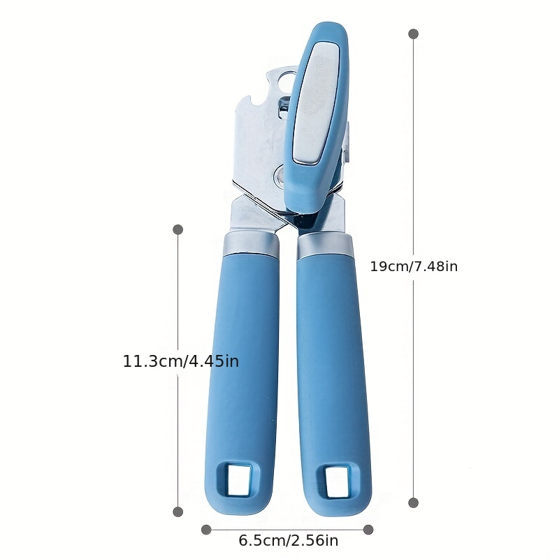 The Original Gorilla Grip Heavy Duty Stainless Steel Smooth Edge Manual Hand Held Can Opener with Soft Touch Handle, Rust Proof Oversized Handheld