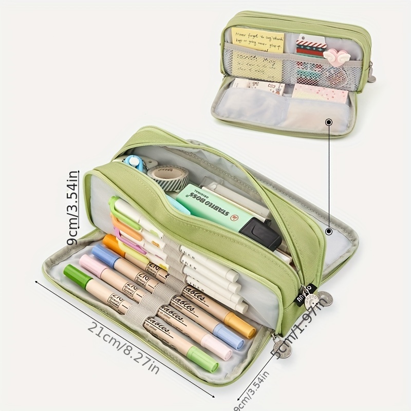 Pencil Bag Stationery Organizer Student Supplies High Capacity Storage Case  Ins