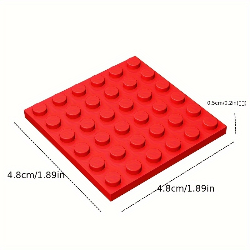 20pcs 6x6 High Brick Building Blocks MOC 3958 Compatible Durable ABS Material