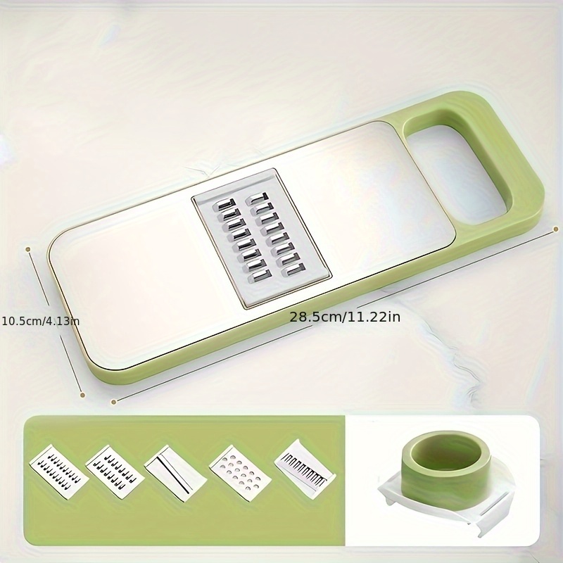 TEMU Mandoline Slicer For Onions & Potatoes - Adjustable Handheld Food Cutter, Commercial & Home Use"