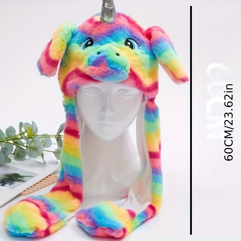 1pc Ears Move Unicorn Funny Hat