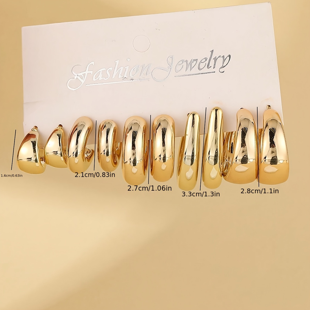 E-shop 20-2er Set Modische Geometrische Tränen-Tropfen-Stil Damenohrringe Einfacher und Eleganter Stil Leichter Vier-Jahreszeiten-Universal-Schmuck