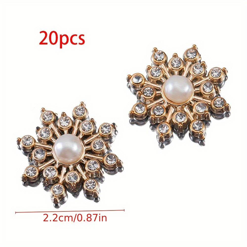 20pcs Vintage Rhinestone & Charms - , Hair Accessories, Clothing Embellishments, Headwear & Bow Decorations By Mingxuan