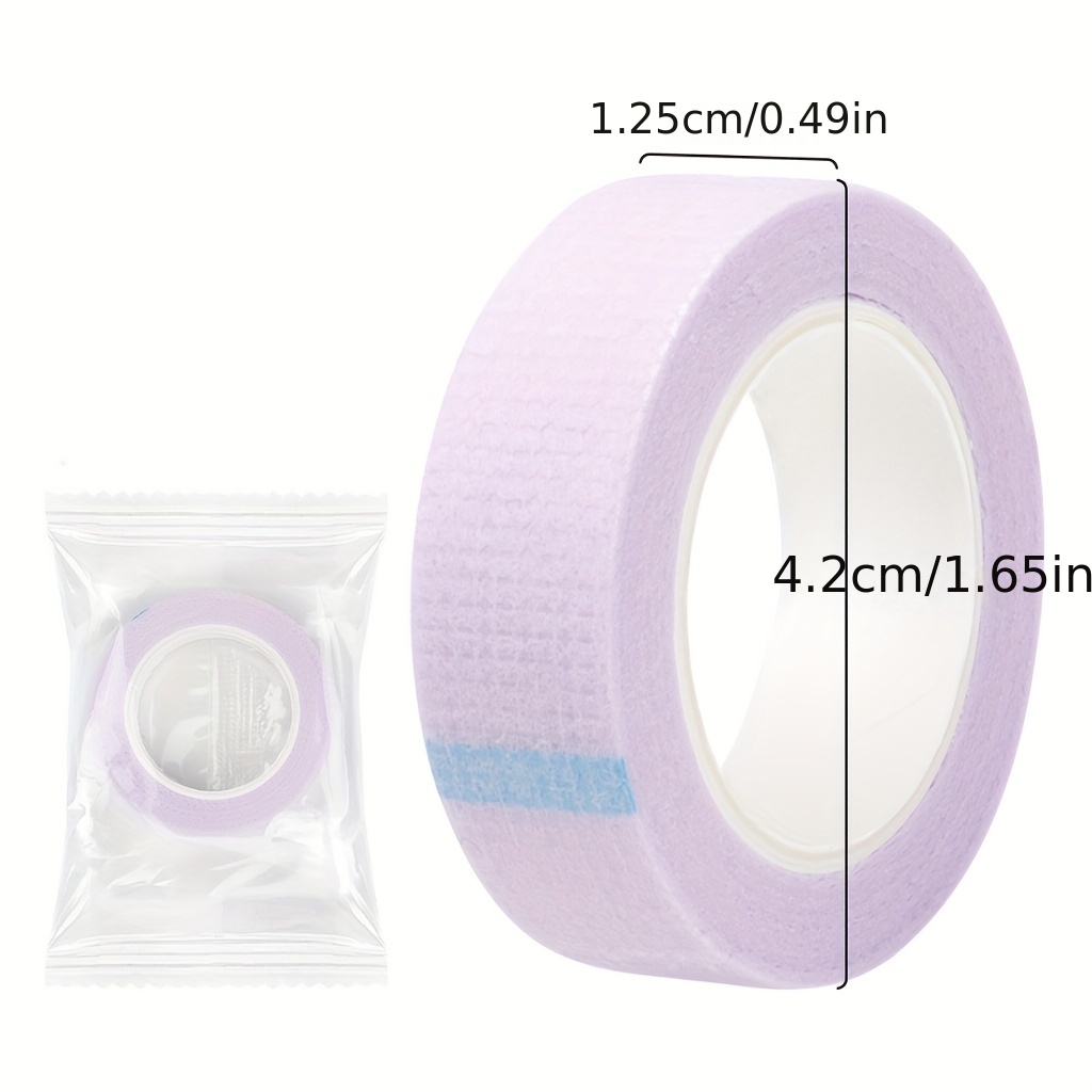 6 Rolls Micropore Adhesive Surgical Tape, 1/2 Inch Pe Medical Tape, White  Eyelash Extension Tape -10 Yards Each Roll