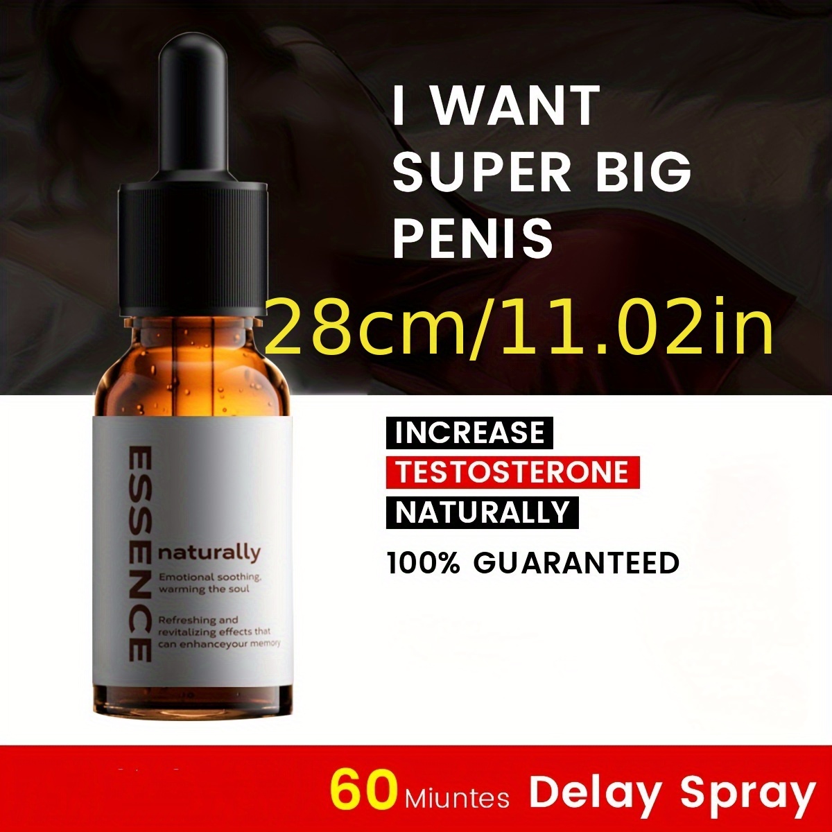 Male Penis Massage Plant Essential Oil Increase Penis Size Temu