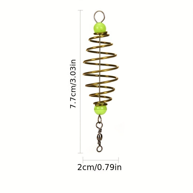 Spring Bait Cage Olive Shape Copper Alloy Coil Inline Feeder - Temu