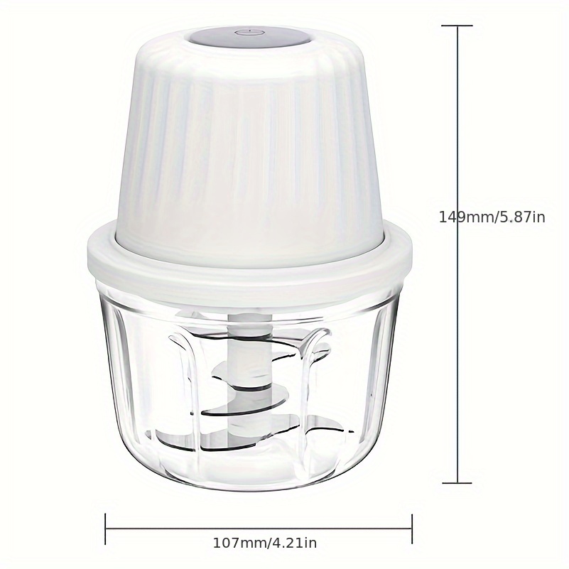mini kitchen garlic press and chopper electric garlic mincer usb rechargeable crusher Product details 4