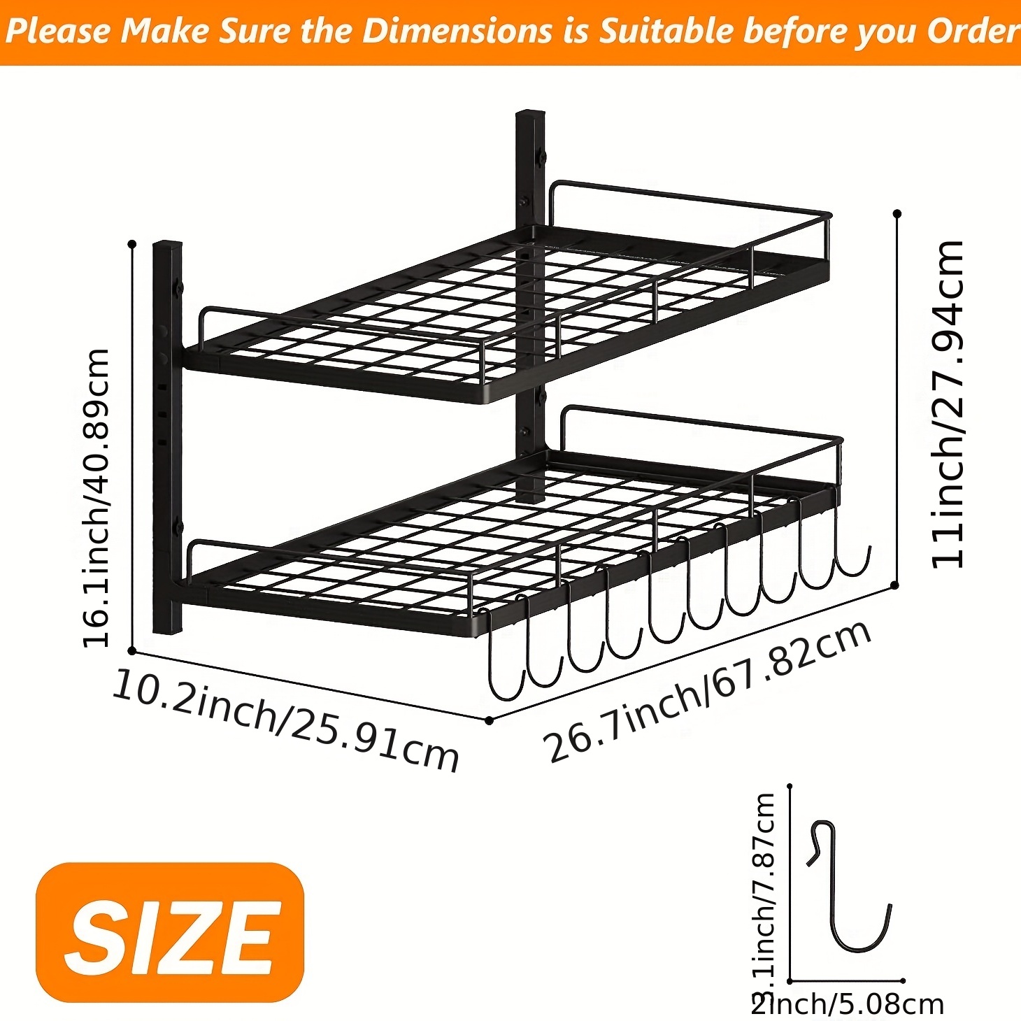 Hanging Pot Rack Pot And Pan Organizer Wall Mounted Pots - Temu