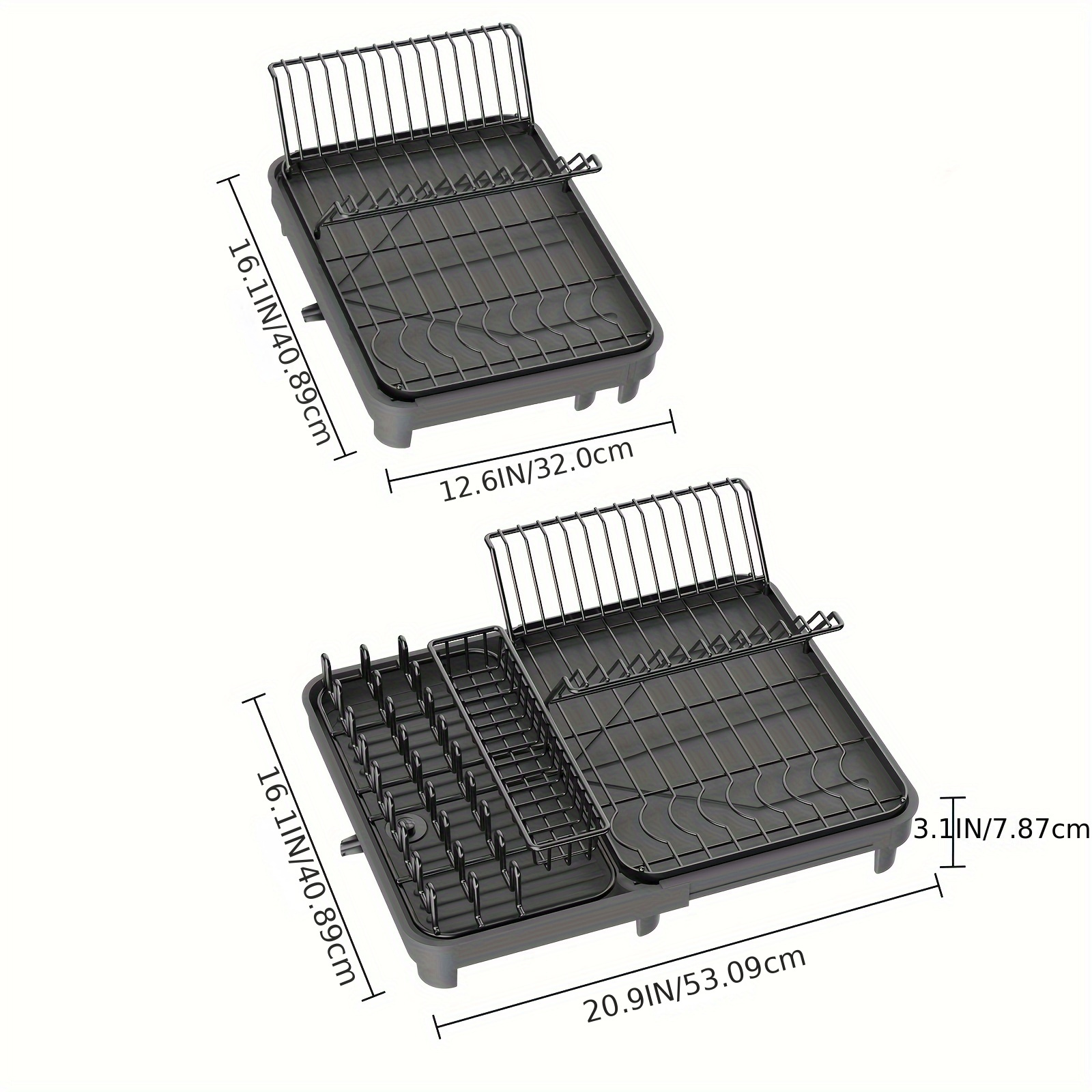 Multi-Function Countertop Dish Storage Rack - Modern Minimalist Design –  pocoro