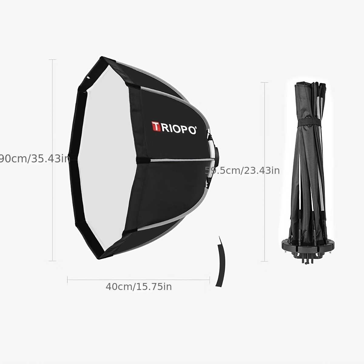   kx-90 softbox עם רשת - softbox צילום נייד בגודל 8 אינץ עם רשת חלת דבש, אידיאלי לגודוק v1 ad200pro וראשי פלאש עגולים, softbox עם רשת | softbox נייד | עיצוב עמיד, softbox לצילום פרטים 6