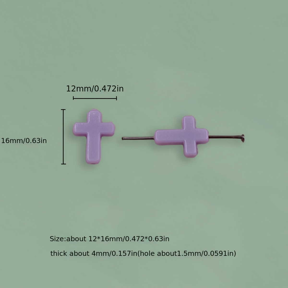 Fashion Candy Color Cross Shape Beads For Jewelry Making Diy - Temu