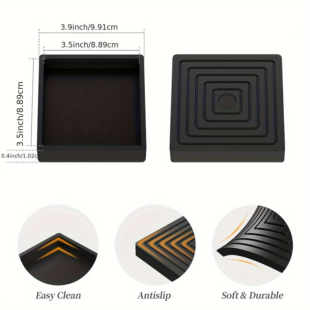 Furniture Coasters Caster Cups Non Slip Pads - Temu