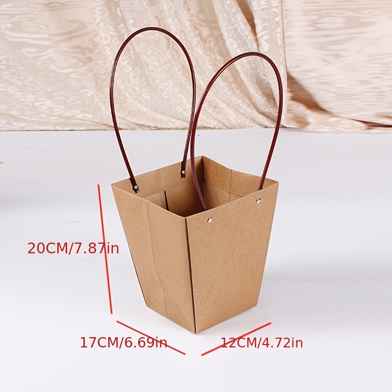 Beautiful Kraft Paper Flower Gift Bags - Perfect For Weddings, Birthdays &  More! - Temu Austria
