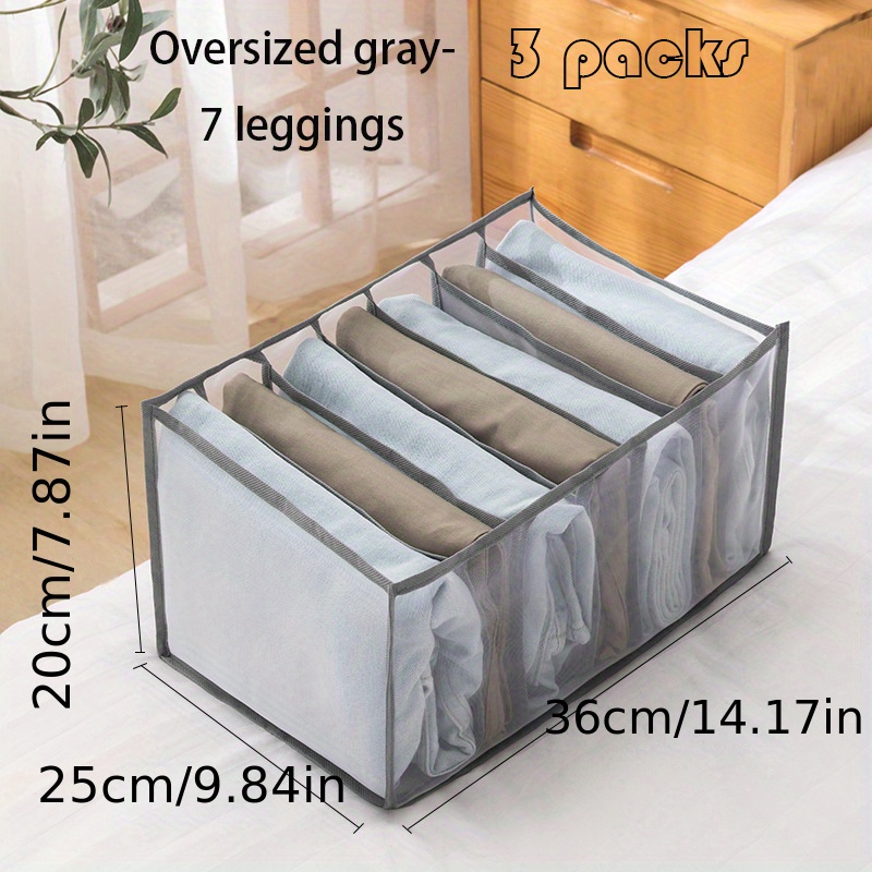 7 Compartment Transparent Clothes Storage Organiser 