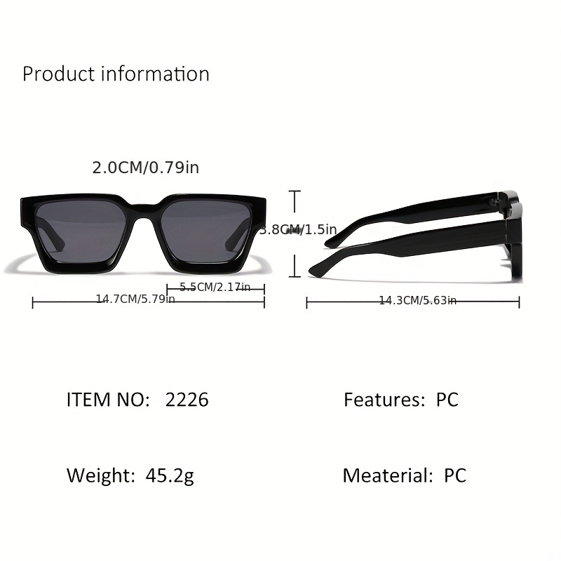 Tortoiseshell Square Sunglasses for Casual Use