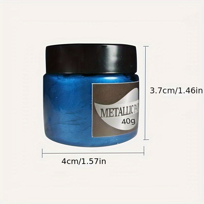 Image of 1pc 40g/ Metallic Pigment Metallic Acrylic Paint, Suitable For Professional Artists, Crafts Beginners Canvas Rock Paper Ceramic Textile Fabrics , , High Quality Painting Pigment