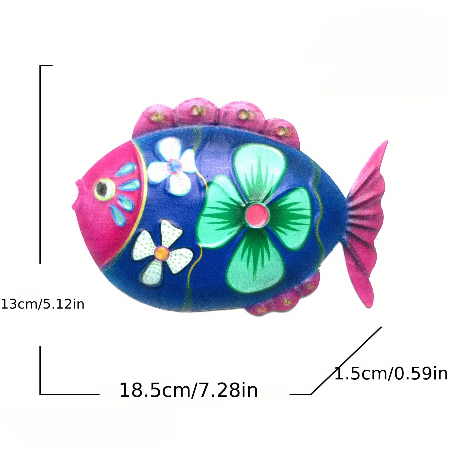 Coastal Wall Decor Ocean Sea Metal Fish Wall Decor Hanging - Temu