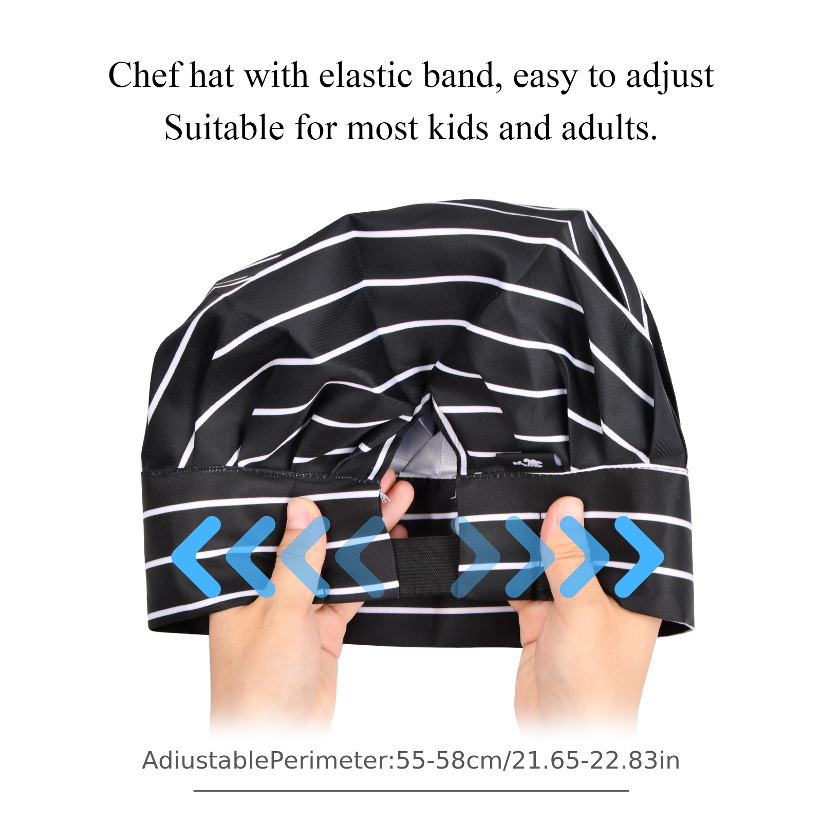 Temu 4pcs, Adults Chef Hat, Chef for Men Women, Adjustable Cooking Hat with Elastic Band, Reusable Chefs Hat, Professional for Kitchen Coffee Restaurant