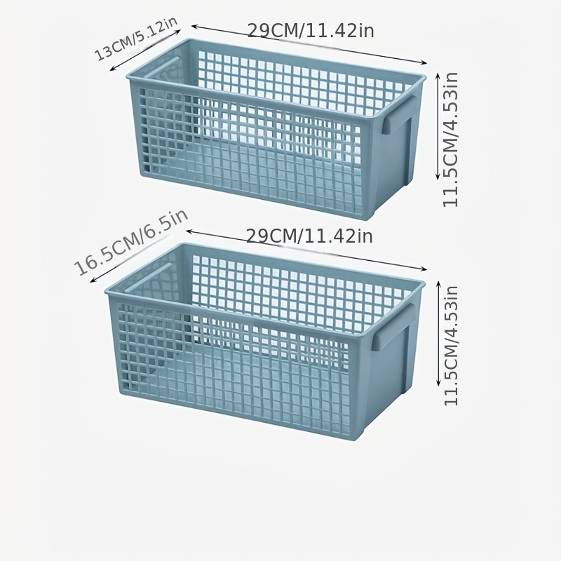 Plastic Storage Basket, Desktop Hollow Out Utility Basket, Bathroom  Organizer Bin For Snacks, Toys