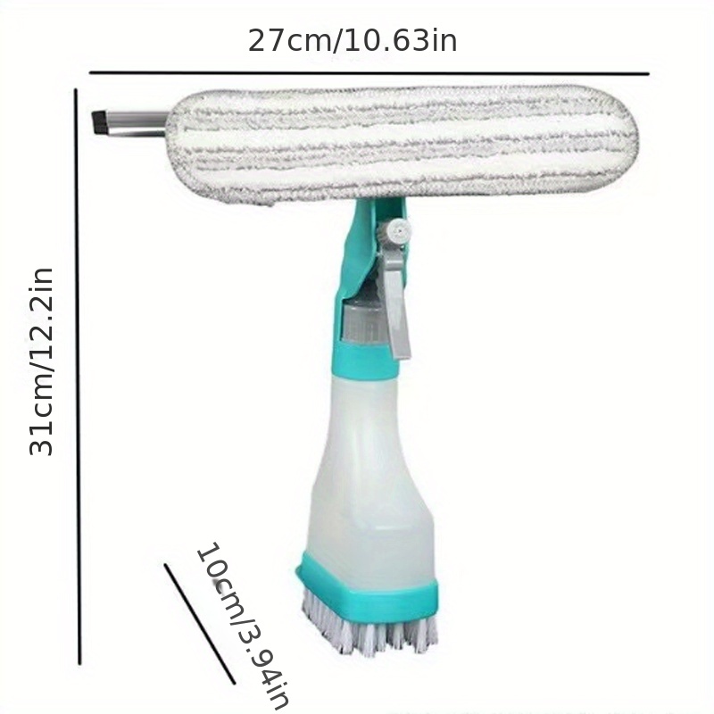 1pc 4 in 1 glass wiper with spray bottle multifunctional window wiping   and scrub brush creative cleaning brush for floor wall tile window glass cleaning supplies cleaning tool back to school supplies details 5