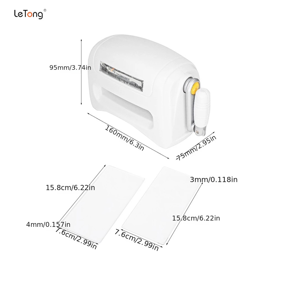 Letong 新ポータブルマニュアルダイカットエンボスマシン DIY