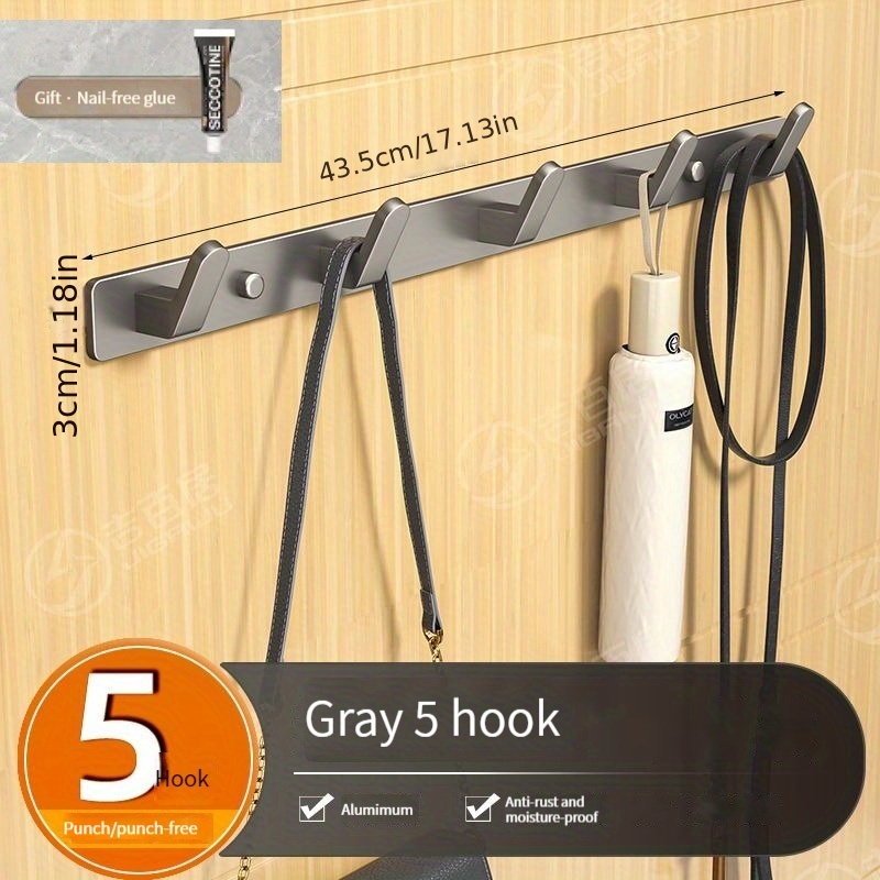 Coat Hook Cord Hook, Gray