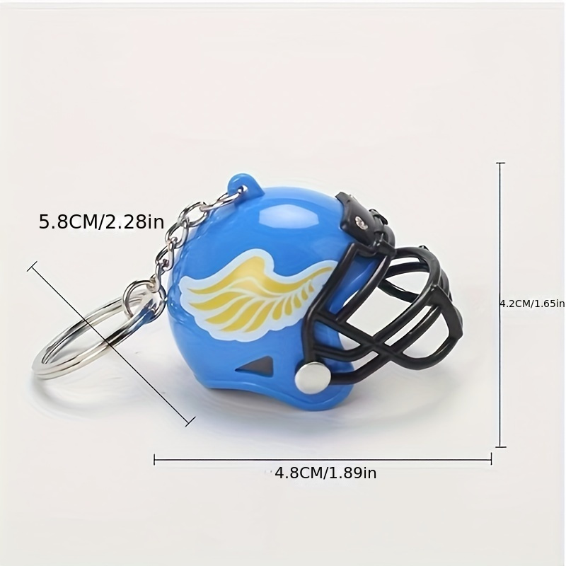 Creative Rugby Helmet Keychain Pour Hommes, Accessoires De Sac À