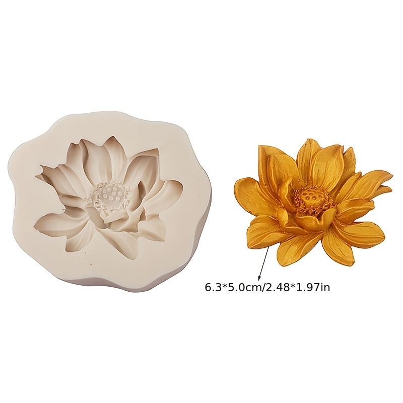 Lily Flower Chocolate Mold, 3d Silicone Mold, Candy Mold, Fondant Mold,  Baking Mold - Temu