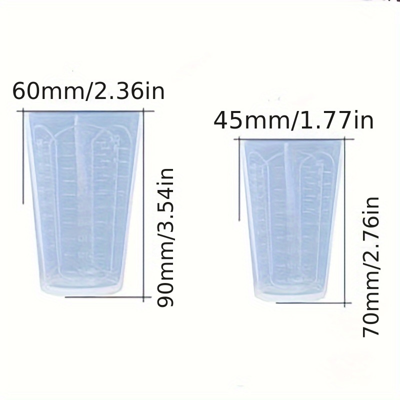 Silicone Measuring Cup, Graduated Liquid Cup, Christmas Gift For Mixing  Process, Jewelry Making, Slime Measuring Cups, Measuring Cup For Cooking &  Baking - Temu