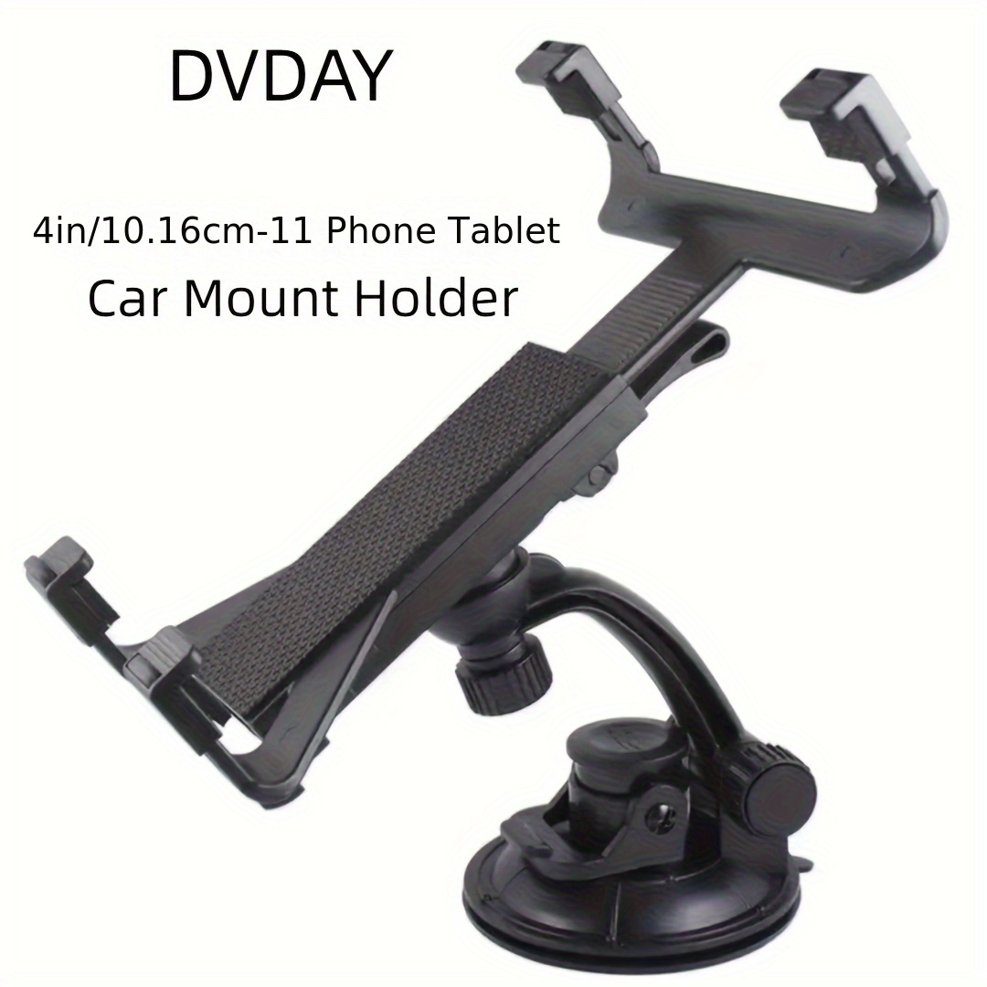 XGMO® JCB Shape Car Mobile Tablet Holder with 360 Degree Flexible Neck Fit  for Universal Car Windshield Dashboard Use Size 4-11 inch - (Black)