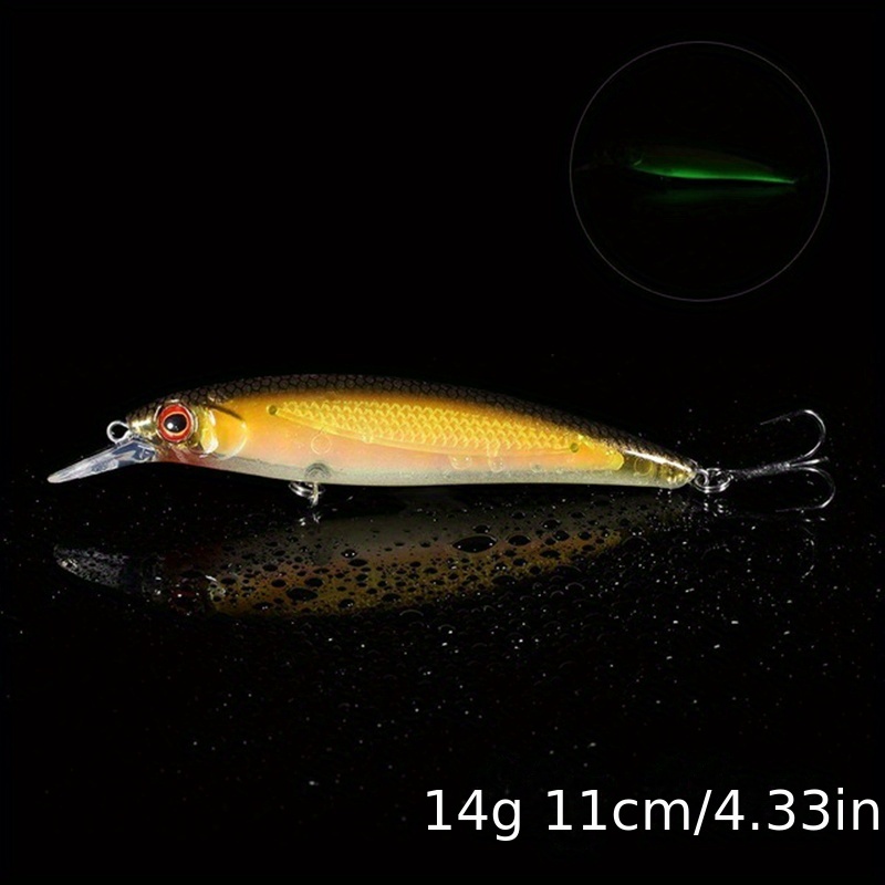 Luminous Fishing Bait,PVC Luminous Fishing Lures Floating Hard Baits  Luminous Fishing Lures Built for the Future