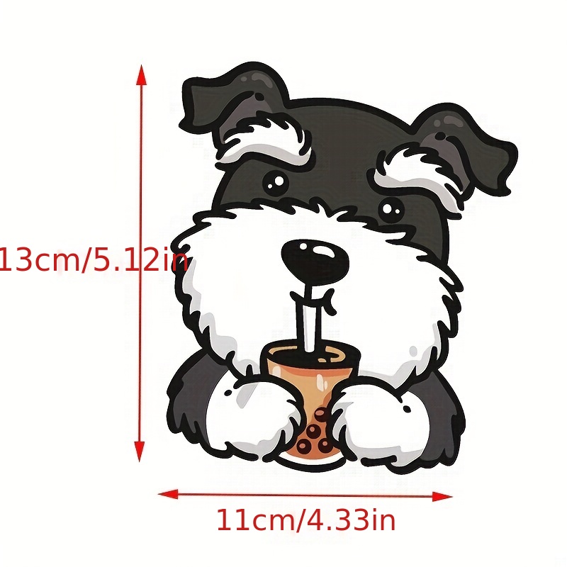 Schnauzer Dog Car Sticker: Protect Vehicle Creative - Temu