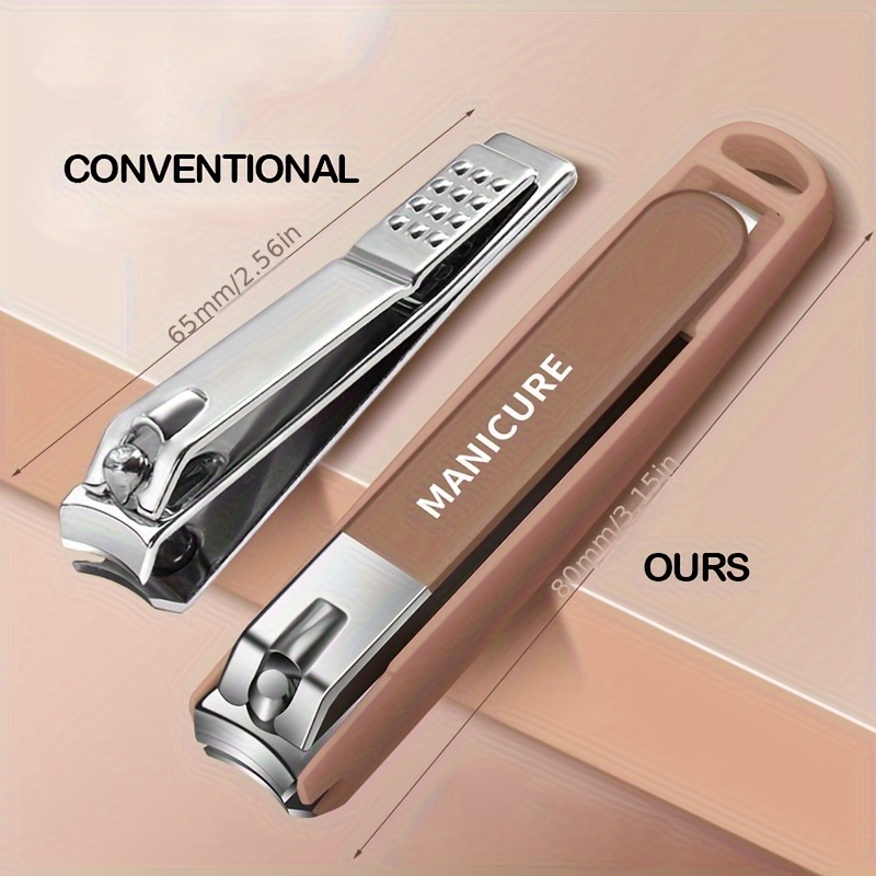 Anti-Splash Nail Clipper for Thick Toenails & Fingernails