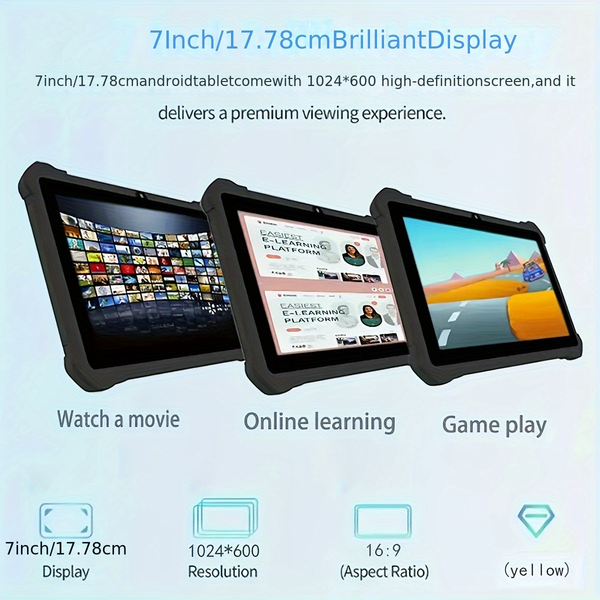 android tablet four core hd touch screen 2gb ram 32gb rom