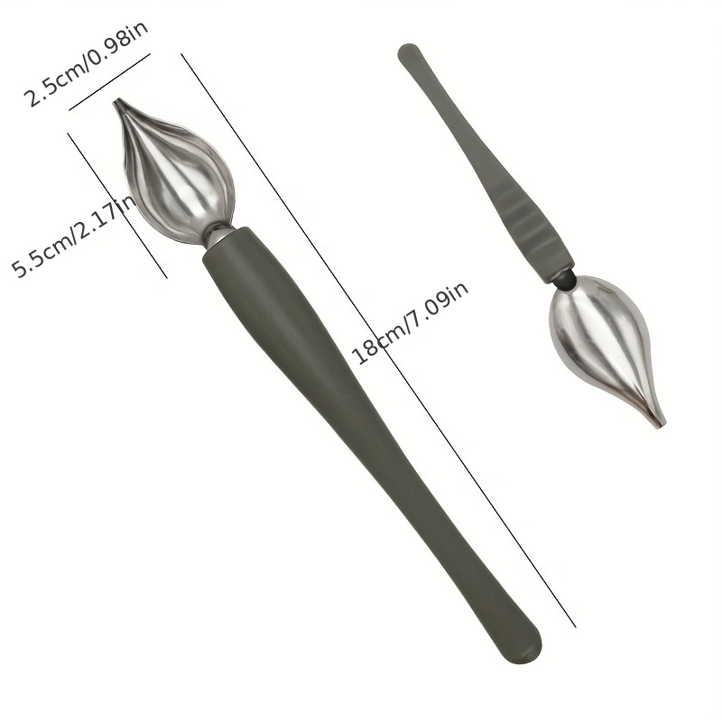 Stainless Steel Chocolate Cream Sauce Pencil Spoon For - Temu